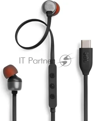 Проводные наушники JBL Tune 310C черный, внутриканальные, USB Type-C
