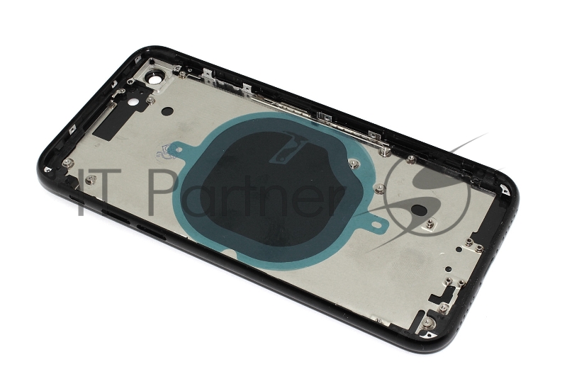 Задняя крышка (стекло) в сборе со стеклом камеры для Apple iPhone SE2, iPhone SE3 черный