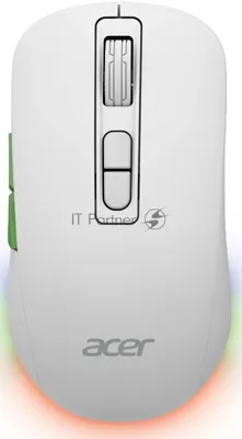 Мышь беспроводная Acer OMR311 белый, 2400 dpi, радиоканал, Bluetooth, USB, кнопки - 7
