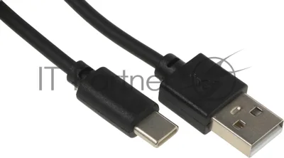 Кабель USB (m)-USB Type-C (m) 1.8м черный
