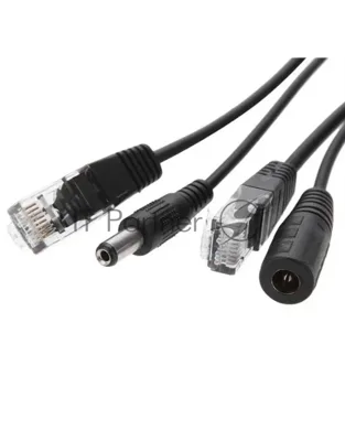 Passive PoE инжектор и сплиттер до 60V. Комплект позволяет подать данные и питание на IP устройства без поддержки PoE. Рабочее напряжение: 5V-60V DC. Скорость передачи данных: 10/100 Мбит/с. Пины питаниия PoE: 4,5(+) 7,8(-). Разъем для данных: RJ45 (8P8C). Разъем питания: DC2.1x5.5мм. Размеры (ШхВхГ): 38x17x17мм + кабель 17см. Рабочая температура: -30... +75°C.