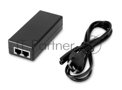 PoE-инжектор Gigabit Ethernet на 1 порт, мощностью до 30W. Совместим с оборудованием PoE IEEE 802.3af/at. Мощность PoE на порт - до 30W. Напряжение PoE - 48V(конт. 4,5(+), 7,8(-)). Порты: вх. - 1 x RJ45(10/100/1000 Base-T), вых. 1 x RJ45(10/100/1000 Base-T, PoE 48V). Питание: AC100-240V. Размеры (ШхВхГ): 50x30x105мм. Рабочая температура : -10...+55 гр. С.