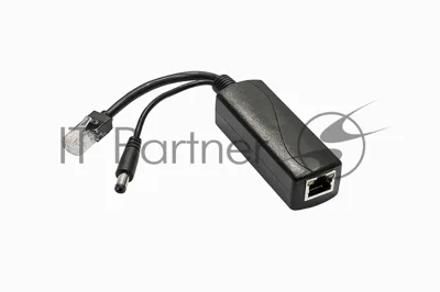 PoE-сплиттер Fast Ethernet. Соответствует стандартам PoE IEEE 802.3af/at. Предназначен для питания оконечных сетевых устройств, не поддерживающих PoE. Порты: вх. - RJ45(10/100 Base-T, IEEE 802.3af/at), вых. - кабель RJ45(10/100 Base-T)/штекер 5.5x2.1мм. Входное напряжение: DC36-57V. Выходное напряжение: DC12V/2A. Встроенная защита от перенапряжения, короткого замыкания. Размеры (ШхВхГ): 80x31x26мм. Длина кабеля - 12см. Рабочая температура -25...+75°C.