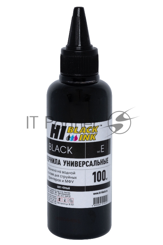 Чернила Hi-Black универсальные для Epson (Тип E-V1), Bk, 0,1 л.