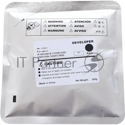 Девелопер для CANON iR ADVANCE C3320/3325i/3330/3525i/3530i CET Black, 200г, 240000 стр., CET171011