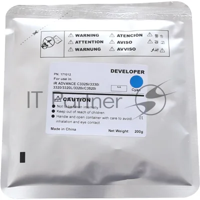 Девелопер для CANON iR ADVANCE C3320/3325i/3330/3525i/3530i CET Cyan, 200г, 240000 стр., CET171012
