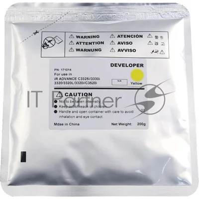 Девелопер для CANON iR ADVANCE C3320/3325i/3330/3525i/3530i CET Yellow, 200г, 240000 стр., CET171014