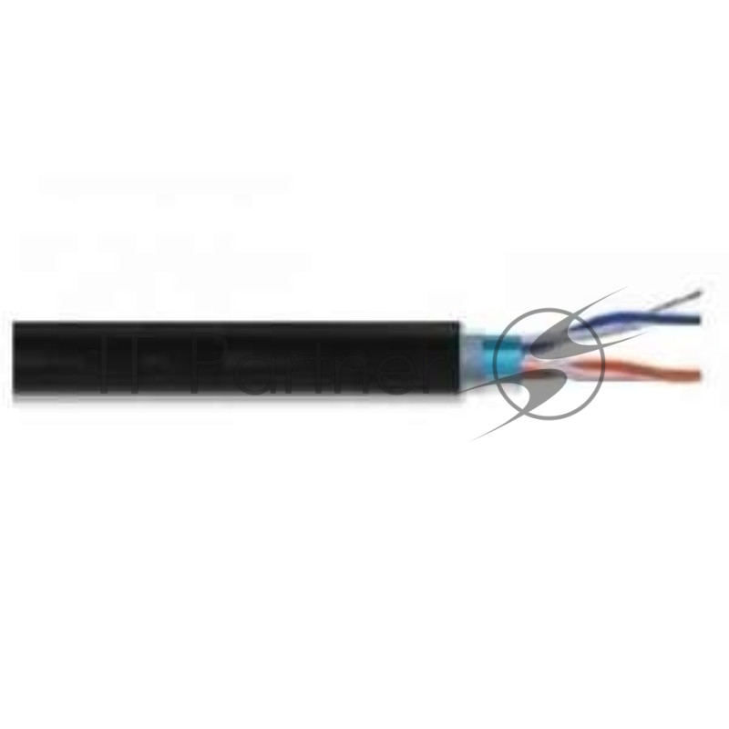 Кабель витая пара PROconnect U/UTP cat.5e 2х2х24AWG solid CCA PVC сер. (м)