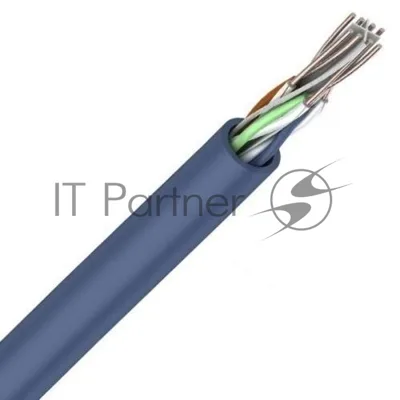 Кабель витая пара Rexant U/UTP кат.6 4х2х23AWG solid CU PVC син. (м)