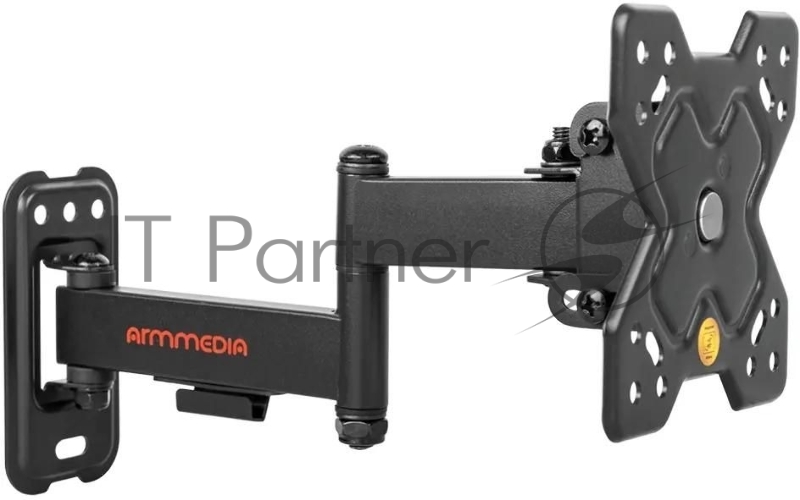 Кронштейн Arm media MARS-6 черный, 10 шт/уп. Кр. стал. настенный для TV 10"-32", max 25 кг, 5 ст св., нак. +5°-15°, пов. ±90° от ст. 62-270 мм. max VESA 100x100 мм.