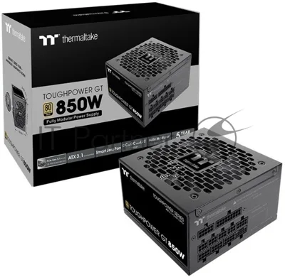 Блок питания Thermaltake Toughpower GT 850W, 850Вт, 80+ Gold, 120мм, модульный, черный