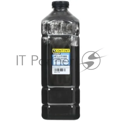 Тонер Content Универсальный для HP LJ P1005, Тип 4.7, Bk, 1 кг, канистра