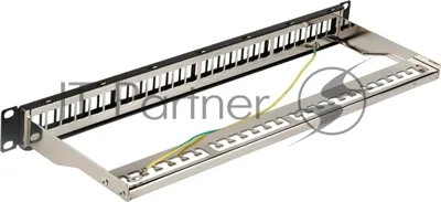 Патч-панель наборная Lanmaster LAN-PPN24OK-STP 19" 1U 24x FTP