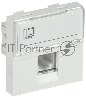 Розетка компьютерная IEK PRIMER РКИ-20-00-П-6 RJ45 кат.6 (2 мод.) белая