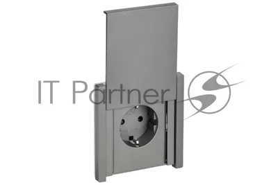 Розетка IEK FORTE&PIANO FP519 1-местная с заземлением с защитными шторками и крышкой безвинтовое крепление 16А IP44 сталь