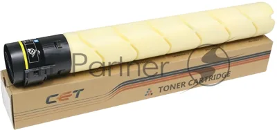Картридж лазерный CET (NF8) TN-221Y для Konica Minolta Bizhub C227/C287 Yellow, 467г, 21000 стр.
