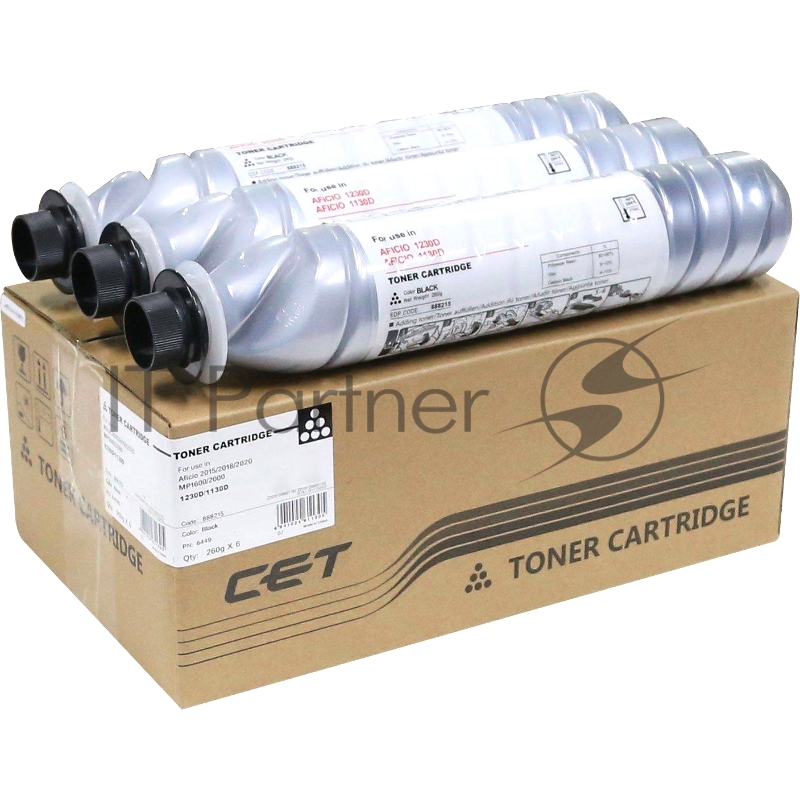 Картридж лазерный (SD3) 885094 для RICOH Aficio 2015/2018/2020/MP1600/MP2000 CET, 260г, 9000 стр., CET6449
