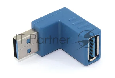 Угловой удлинитель USB Type A с поворотом вниз