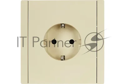 Розетка IEK FORTE&PIANO FP413 1-местная с заземлением с защитными шторками безвинтовое крепление 16А ваниль