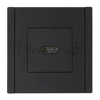 Розетка HDMI IEK FORTE&PIANO FP140 черный