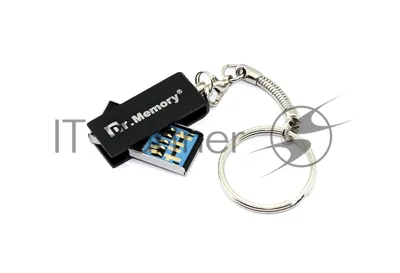 Флешка USB Dr. Memory 005 16Gb, USB 3.0, R/W 25/15, черный/серебристый