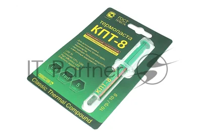 Термопаста КПТ-8 Connector, 10 г, 0.8 Вт/(м⋅К), шприц