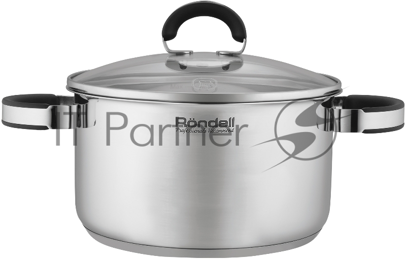 Кастрюля Rondell Brando RDS-1805 5.1 л. d=24 см (с крышкой) сталь