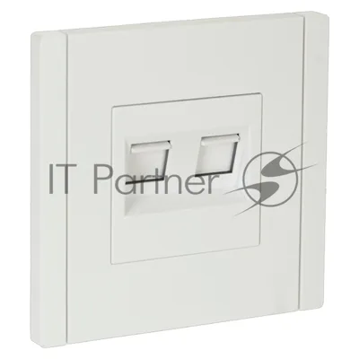 Розетка компьютерная 2-ая RJ45 кат.5E IEK FORTE&PIANO FP233 белый