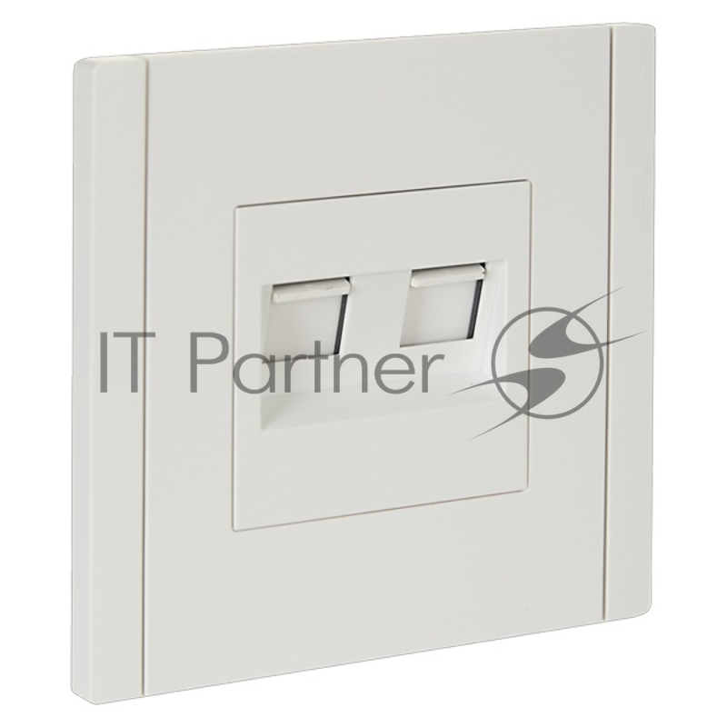Розетка компьютерная IEK FORTE&PIANO FP234 2-ая RJ45 кат.6 белый
