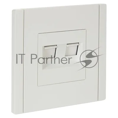 Розетка компьютерная IEK FORTE&PIANO FP234 2-ая RJ45 кат.6 белый