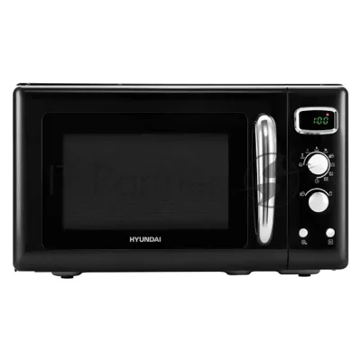 Микроволновая печь Hyundai HYM-D3040 черный, 23 л, 800 Вт, переключатели - кнопки, поворотный механизм