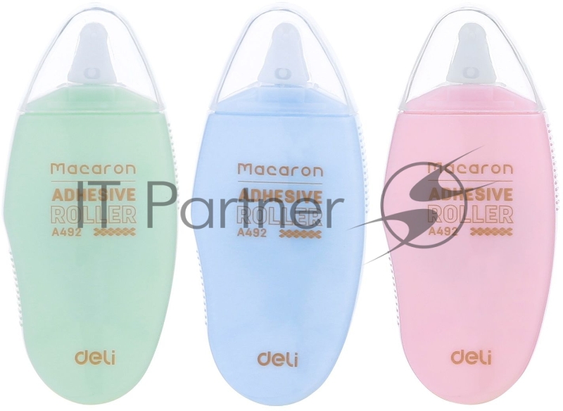 Клеющий роллер Deli EA49201 прозрачный блистер 6мм x 8м Macaron