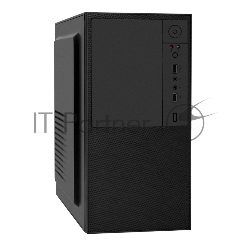 Компьютерный корпус Minitower ExeGate BAA-308 (mATX, без БП, 2*USB, HD Audio, черный)