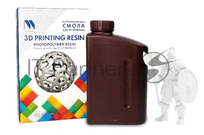 Фотополимерная смола NVPrint ABS Like Resin белый для 3D печати 1 кг (бут)
