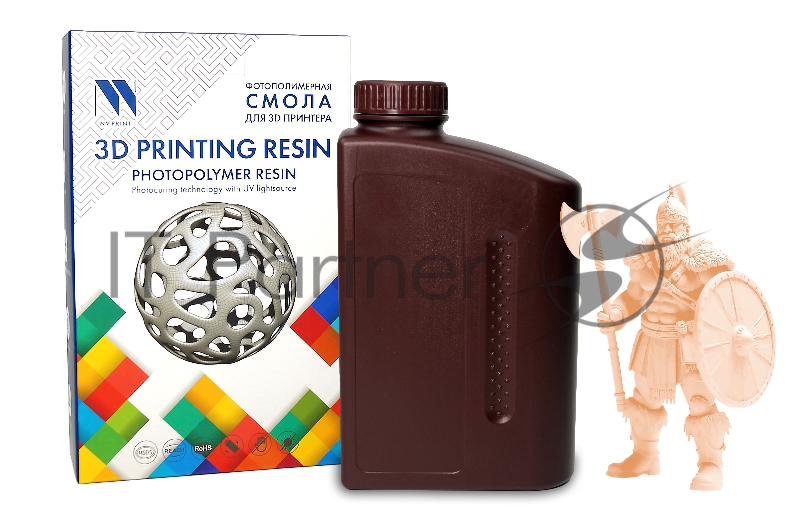 Фотополимерная смола NVPrint Plant Based Resin Beige для 3D печати 1 кг (бут)