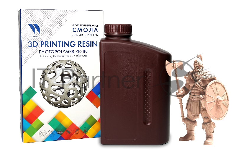 Фотополимерная смола NVPRINT Standard Resin Beige для 3D печати; 1 кг/бут
