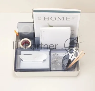 Короб для хранения Deli XDM33grey разборный 315x210x186мм серый пластик (упак.:1шт)