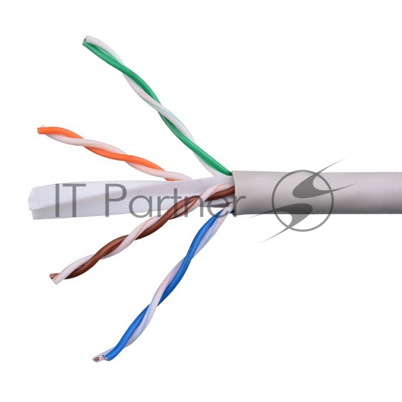 Кабель Cablexpert UPC-6055-4-CU, UTP indoor 4x2x0.55, медный, кат.6, однож., 305м, coil, серый