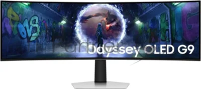 Монитор 49" Samsung Odyssey OLED G9 S49DG932SIXCI OLED 5120x1440, 240 Гц, 0.03 мс, 32:9, 250 кд/м², 1xHDMI, 1xDP, 2xUSB-C, 1x3.5 мм, изогнутый R1800, серебристы