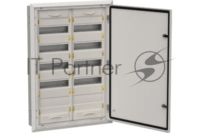 Корпус металлический IEK TITAN 5 ЩРв-120 (2х60) 880х625х130мм IP31 серый (одна дверь)