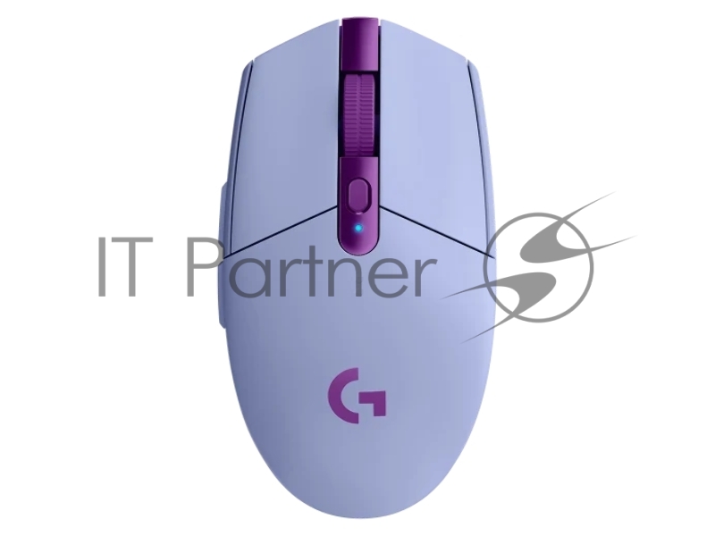 Мышь беспроводная Logitech G304 Lightspeed фиолетовый, 12000 dpi, радиоканал, USB, кнопки - 6