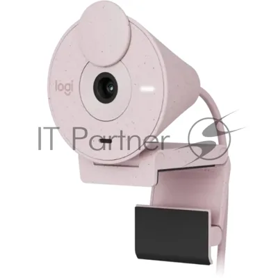 Веб-камера Logitech Brio 300 1920x1080, 30 кадр/с, USB Type-C, микрофон (шумоподавление), автоматическая фокусировка, автоосвещение, универсальное крепление розовый
