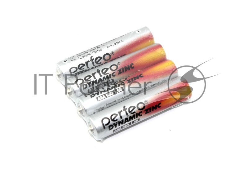 Батарейка Perfeo R03 (ААА) SR4 4шт. марганцево-цинковые(солевые)