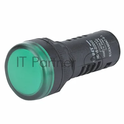 Индикатор ND16-22D/2C зеленый, встр. резистор, IP65 АС/DC230В (R)