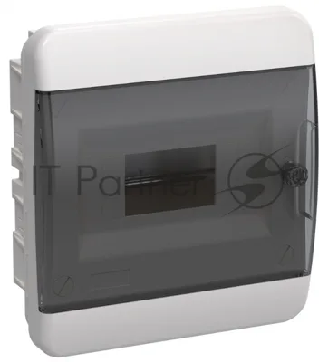 Корпус пласт. IEK TEKFOR ЩРВ-П-8 IP41 черн. прозр. дверь