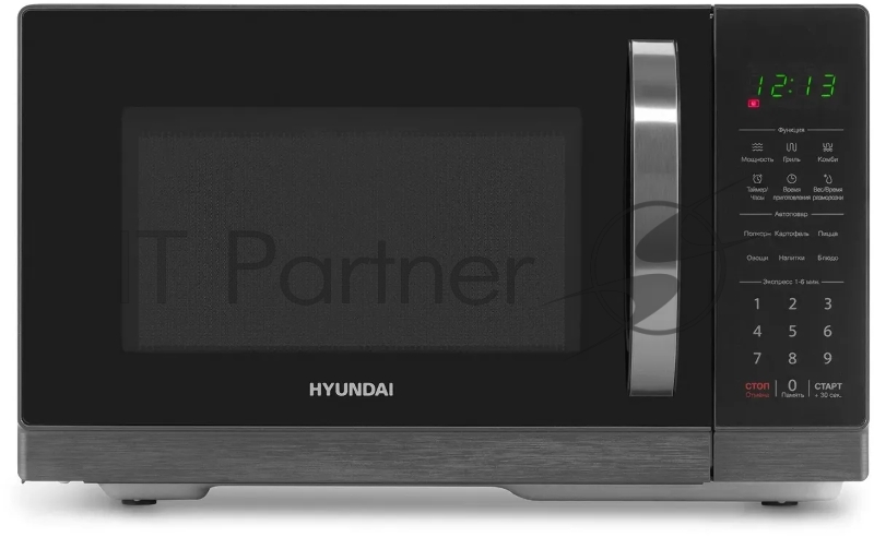 Микроволновая печь Hyundai HYM-D3011 черный, 25 л, 900 Вт, переключатели - сенсор