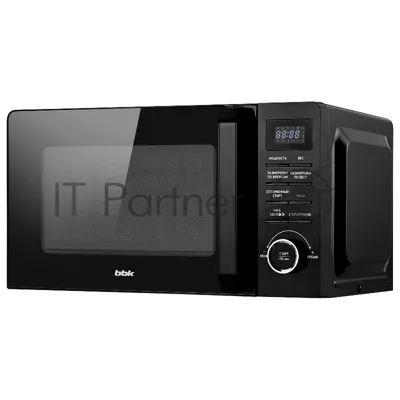 Микроволновая печь BBK 20MWS-723T/B черный, 20 л, 700 Вт, переключатели - кнопки, тактовый механизм