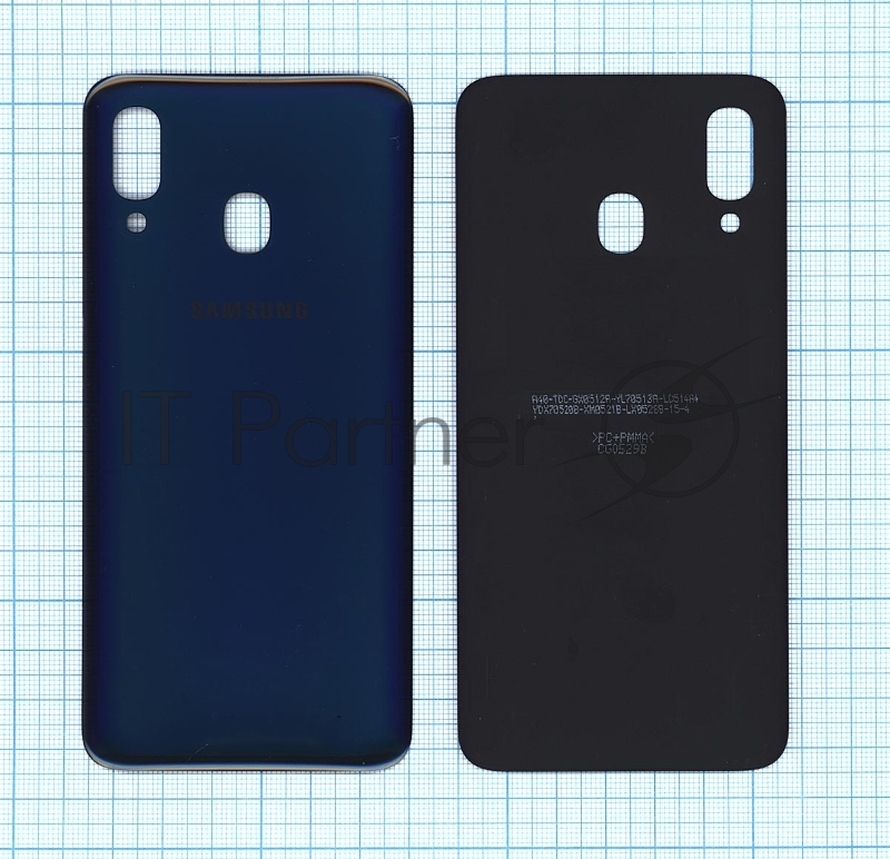 Задняя крышка для Samsung A405F Galaxy A40 (2019) синяя