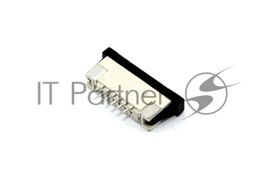 Разъем FPC Half Coverage Top Contact 1.0K-BS-6PWB 6 pin высота 2мм шаг 1мм