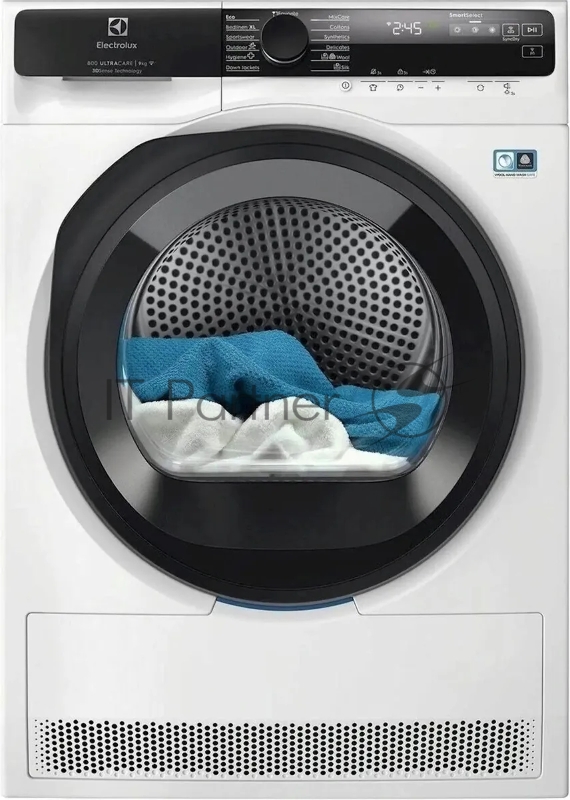 Сушильная машина Electrolux EW8D595MCE белый, 9 кг, сушка - тепловой насос, программ - 11, 59.6 x 85 x 63.8 см